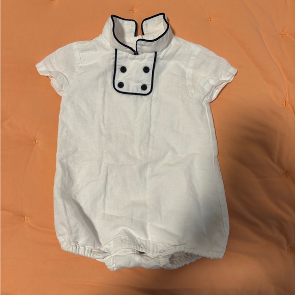 Jacadi Navy Baby Overalls 6 months - Picture 3 of 7